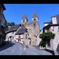 2019 - Conques en Aveyron, l'Abbatiale Sainte-Foy et ses vitraux signés Soulages